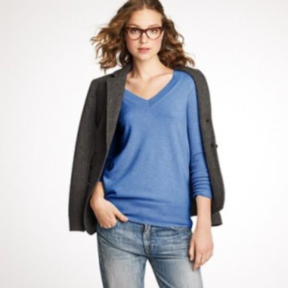 GUC J.Crew Cashmere V-Neck Sweater 29660 - Picture 4 of 4
